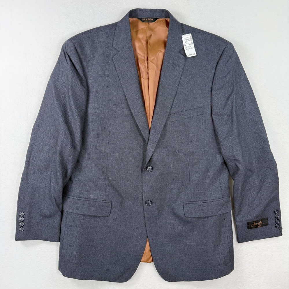 Jos A Bank JOSEPH Slim Fit Blazer Size 46‎ R Cotton / Wool Slate $495 NEW